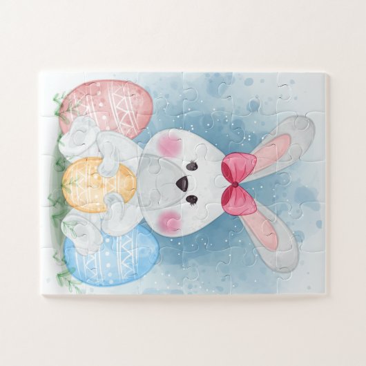 Osterhase mit Ostereiern Puzzle (30 os Stk.) (Horizontal)