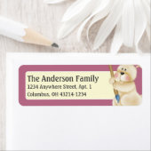 Osterhase mit Paint Brush Address Labels (Insitu)