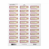 Osterhase mit Paint Brush Address Labels (Vorne)