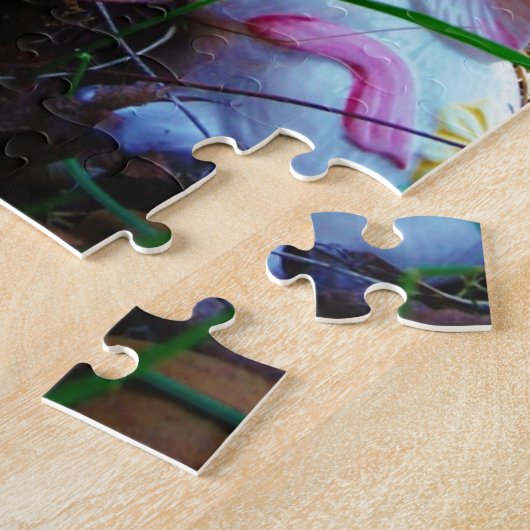 Osterhase mit rosa Ei Puzzle (Seite)