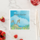 Osterhase mit Schmetterling Serviette (Beispiel)