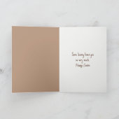 Osterhase mit Schokoladenherz Feiertagskarte (Innenseite)