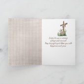 Osterhase mit Tulissen Karte (Innenseite)