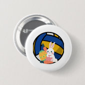Osterhase mit Volleyball Button (Vorne & Hinten)