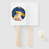 Osterhase mit Volleyball Fächer (Vorne und Hinten)