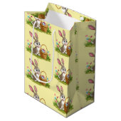 Osterhase Mittlere Geschenktüte (Vorderseite Schrägansicht)