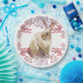 Osterhase Moderne Blumen Pappteller (Party)