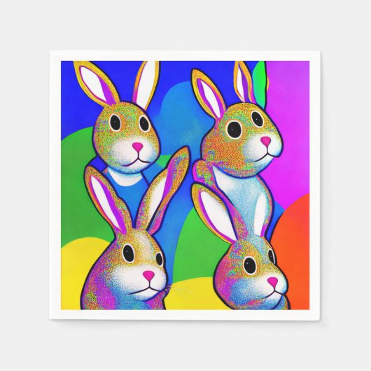 Osterhase Napkins Serviette (Vorderseite)