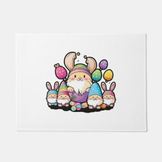 Osterhase Niedlicher Frühling Ostereier Jagen Fußmatte