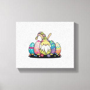 Osterhase Niedlicher Frühling Ostereier Jagen Leinwanddruck