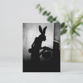Osterhase Nosferatu Schatten Postkarte (Stehend Vorderseite)