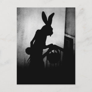 Osterhase Nosferatu Schatten Postkarte