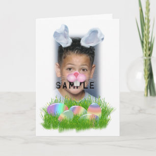 Osterhase (Ohren & Nase verstellbar) Bilderrahmen Feiertagskarte