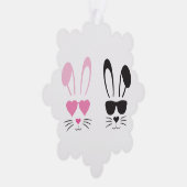 Osterhase Ornament Karte (Rechts)