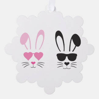 Osterhase Ornament Karte