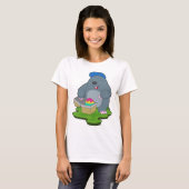 Osterhase Osterei T-Shirt (Vorne ganz)