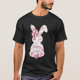 Osterhase Ostereier Jagd Kaninchen Floral Ostertag T-Shirt