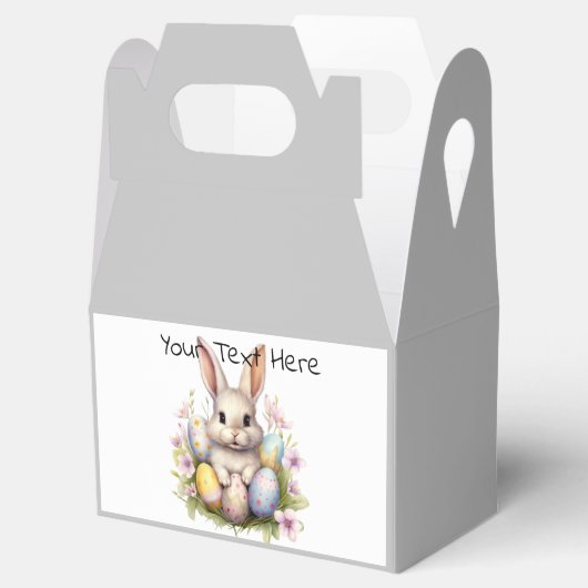 Osterhase & Ostereier Kunstwerk Geschenkschachtel (Geöffnet)