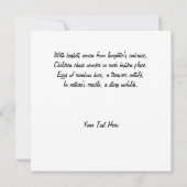 Osterhase & Ostereier Kunstwerk Karte (Rückseite)