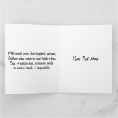 Osterhase & Ostereier Kunstwerk Karte (Innenseite)