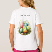 Osterhase & Ostereier Kunstwerk T-Shirt (Rückseite)