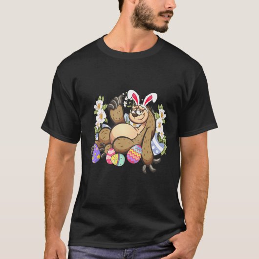 Osterhase Osterhase Schlemmertag Jagd Eier T-Shirt (Vorderseite)