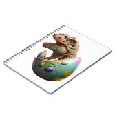 Osterhase Ostern Dinosaurier Egg Osterfreund Notizblock (Linke Seite)