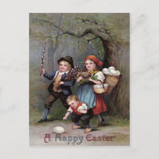 Osterhase Ostern Eggenwald Feiertagspostkarte (Vorderseite)