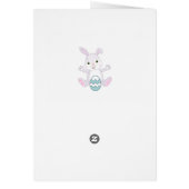 Osterhase & Ostern Ei auf Light Blue (Hinten)