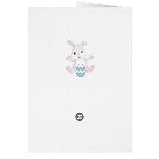 Osterhase & Ostern Ei auf Light Blue (Hinten)