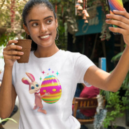 Osterhase Ostern Ei Happy Ostereier Jagen Niedlich T-Shirt