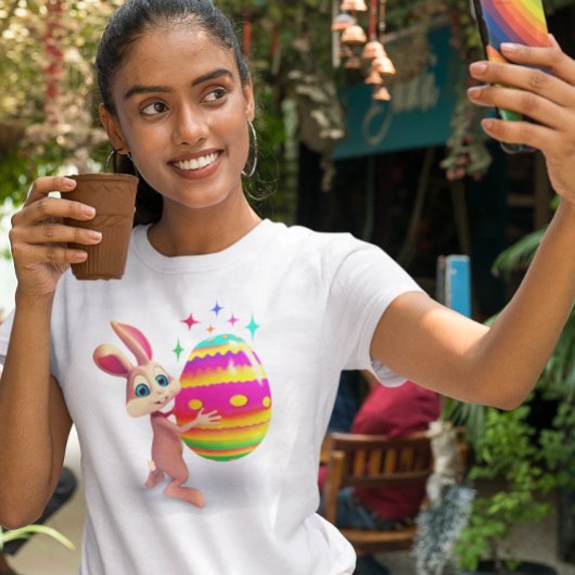 Osterhase Ostern Ei Happy Ostereier Jagen Niedlich T-Shirt