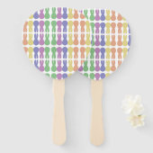 Osterhase-Paddel-Ventilator Fächer (Vorne und Hinten)