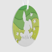 Osterhase Paperta Frühlingsferien Ornament (Vorderseite)