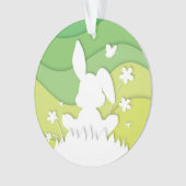 Osterhase Paperta Frühlingsferien Ornament (Vorderseite)