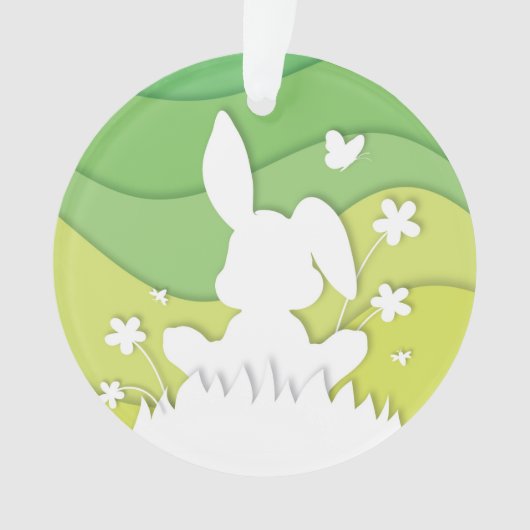 Osterhase Paperta Frühlingsferien Ornament (Vorderseite)