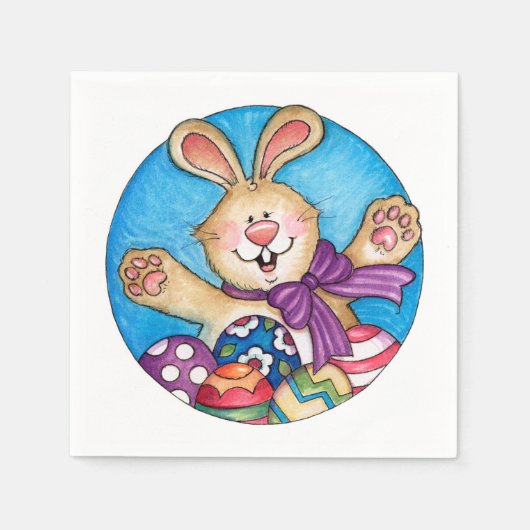 Osterhase - Papier Napkins Serviette (Vorderseite)