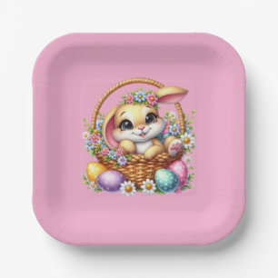 Osterhase-Papierteller Pappteller