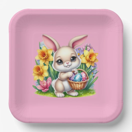 Osterhase pappteller (Vorderseite)