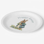 Osterhase Pappteller (Schrägansicht)