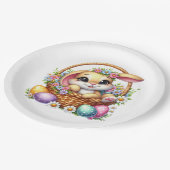 Osterhase pappteller (Schrägansicht)