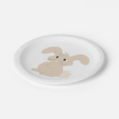 Osterhase Pappteller (Schrägansicht)