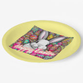 Osterhase Pappteller (Schrägansicht)