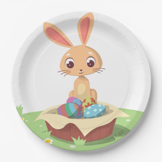 OSTERHASE PAPPTELLER (Vorderseite)