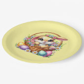 Osterhase pappteller (Schrägansicht)