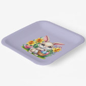 Osterhase pappteller (Gewinkelt)
