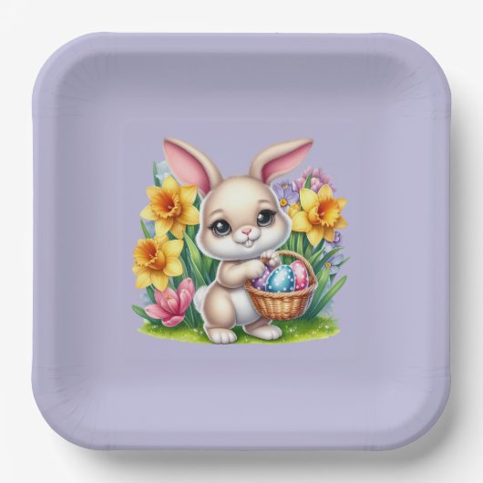 Osterhase pappteller (Vorderseite)