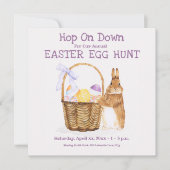 Osterhase, Party Einladung der Eierjagd (Vorderseite)