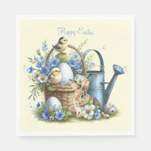 Osterhase personalisiert Aquarell Serviette