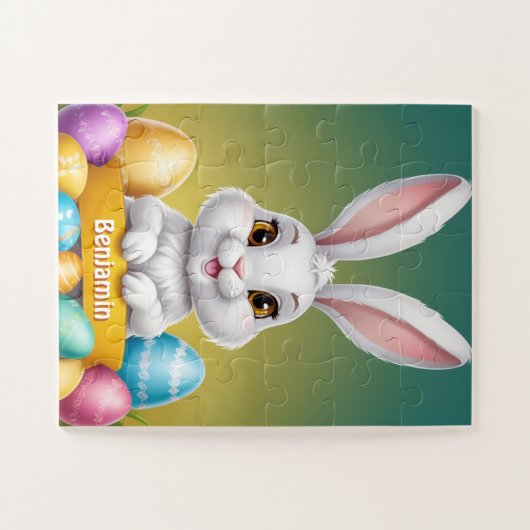 Osterhase Personalisierte Kinder Puzzle (Horizontal)